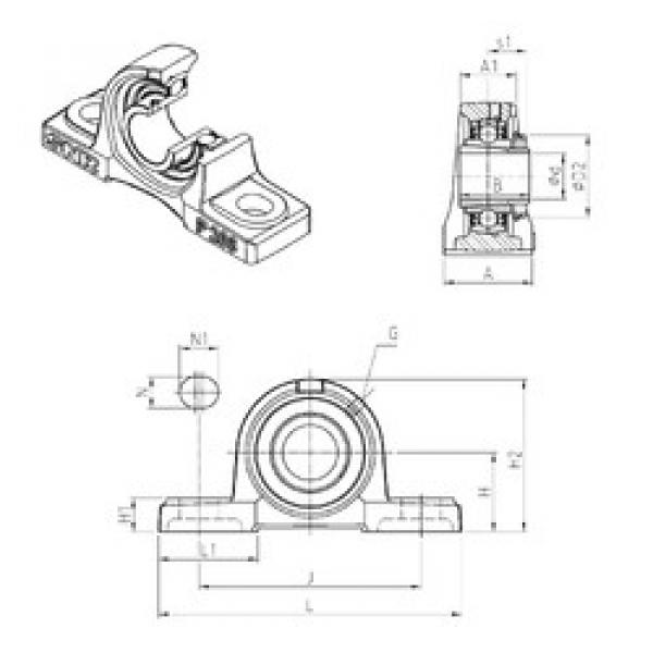 Bearing UKP206H SNR #1 image